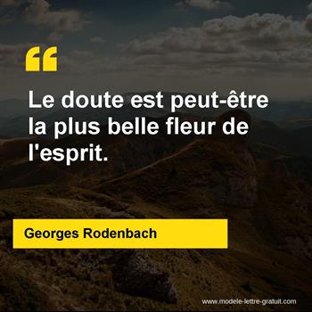 Citation de Georges Rodenbach