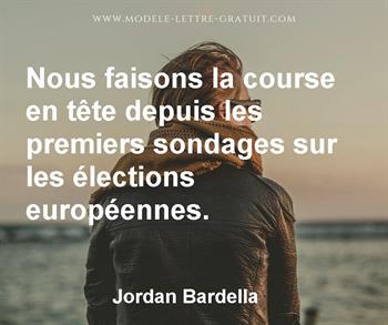 Citation de Jordan Bardella