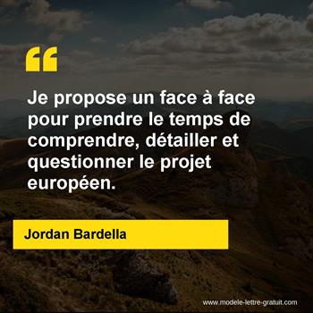 Citation de Jordan Bardella