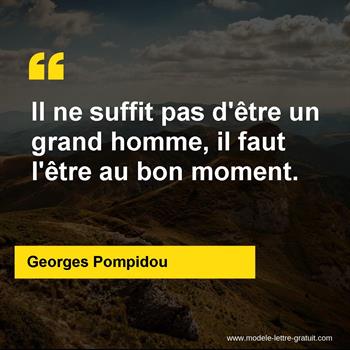 Citation de Georges Pompidou