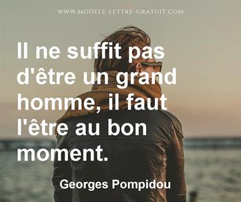 Citation de Georges Pompidou