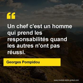 Citation de Georges Pompidou