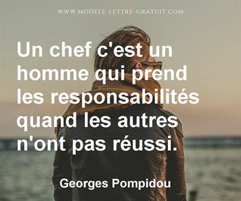 Citation de Georges Pompidou