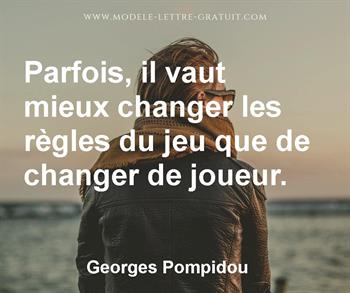 Citation de Georges Pompidou