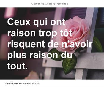 Citations Georges Pompidou