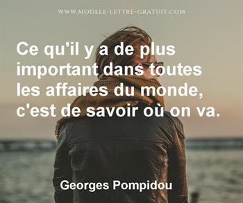 Citation de Georges Pompidou