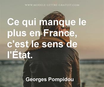 Citation de Georges Pompidou