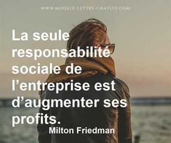 Citation de Milton Friedman