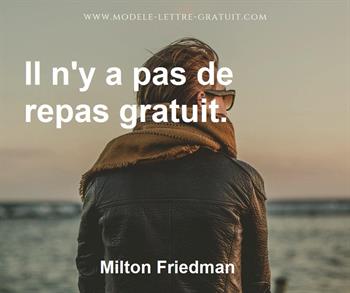 Citation de Milton Friedman