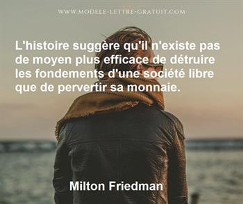 Citation de Milton Friedman