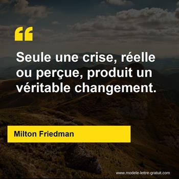 Citation Milton Friedman