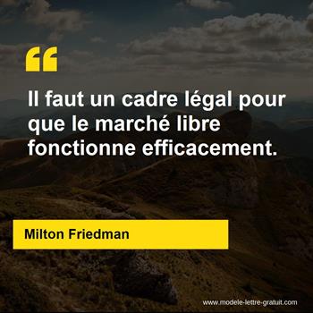 Citation Milton Friedman