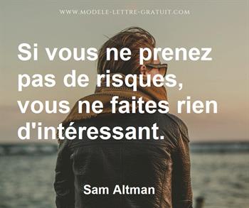 Citation de Sam Altman