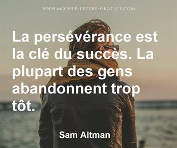 Citation de Sam Altman