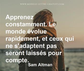 Citation de Sam Altman