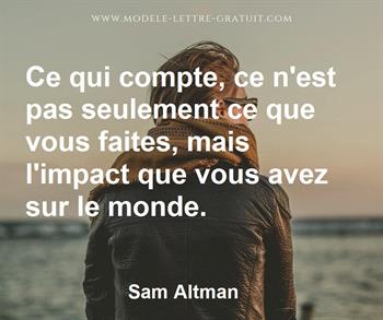 Citation de Sam Altman