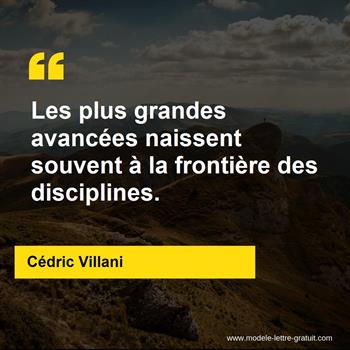 Citation Cédric Villani