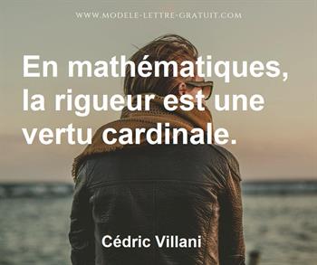 Citation de Cédric Villani