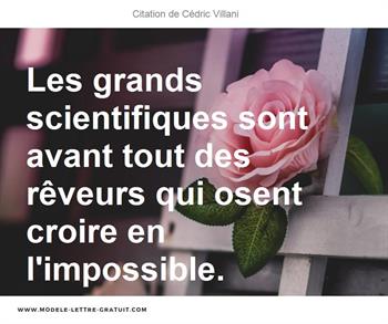 Citations Cédric Villani