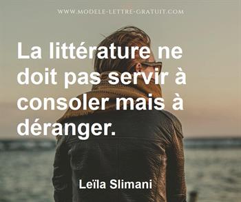 Citation de Leïla Slimani