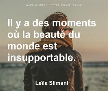 Citation de Leïla Slimani