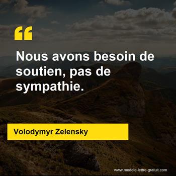 Citation Volodymyr Zelensky