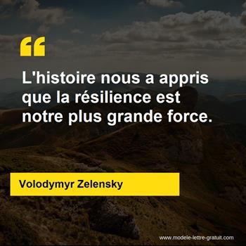 Citation Volodymyr Zelensky