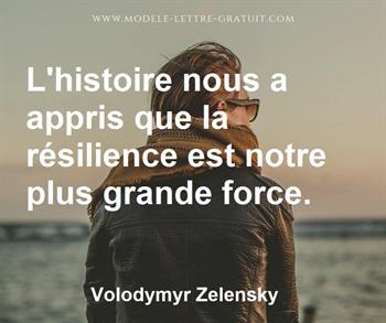 Citation de Volodymyr Zelensky