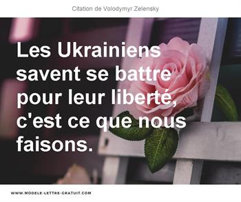 Citations Volodymyr Zelensky