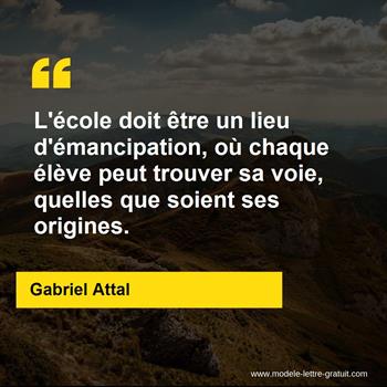 Citation Gabriel Attal