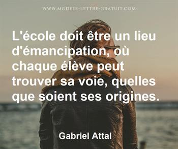 Citation de Gabriel Attal