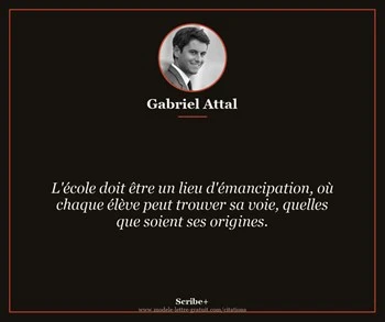Citation de Gabriel Attal