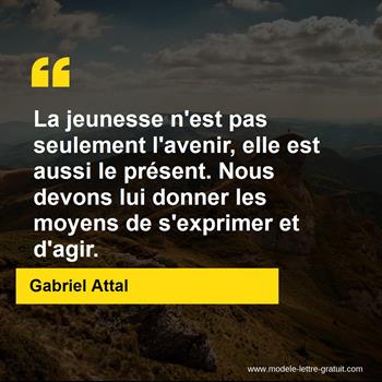 Citation Gabriel Attal