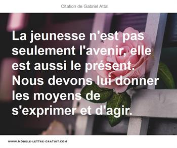 Citations Gabriel Attal