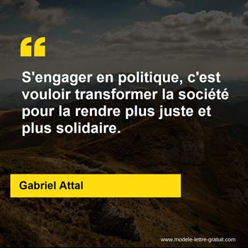 Citation Gabriel Attal