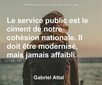 Citation de Gabriel Attal