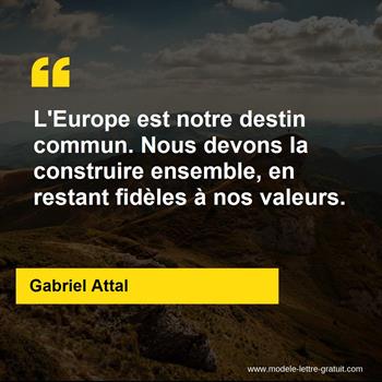 Citation Gabriel Attal