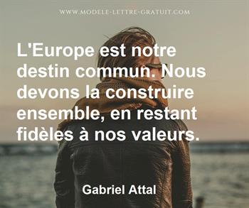 Citation de Gabriel Attal