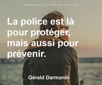 Citation de Gérald Darmanin