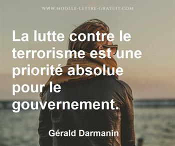 Citation de Gérald Darmanin