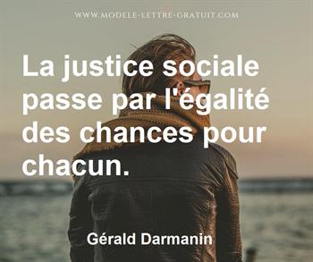 Citation de Gérald Darmanin