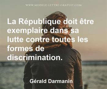 Citation de Gérald Darmanin