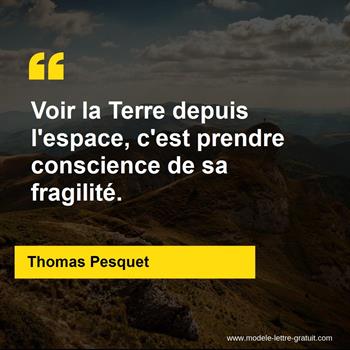 Citation Thomas Pesquet