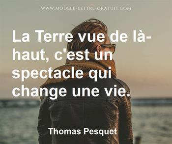 Citation de Thomas Pesquet