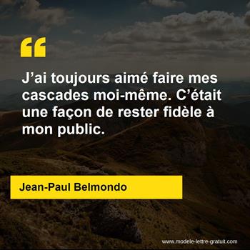 Citation Jean-Paul Belmondo