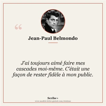 Citation Jean-Paul Belmondo