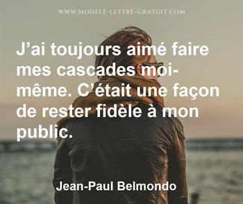 Citation de Jean-Paul Belmondo