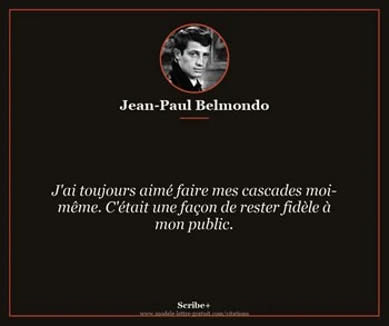 Citation de Jean-Paul Belmondo
