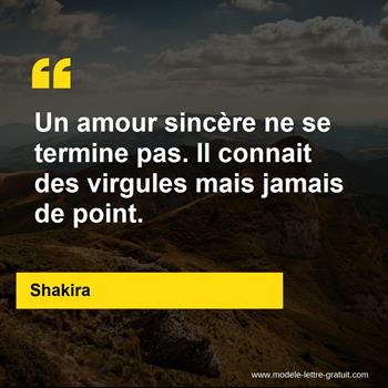 Citation Shakira 