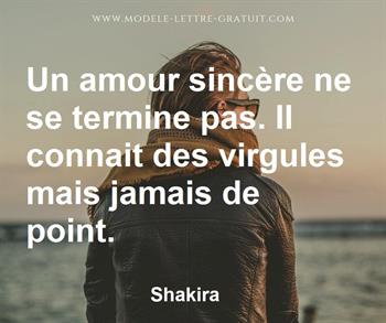 Citation de Shakira 